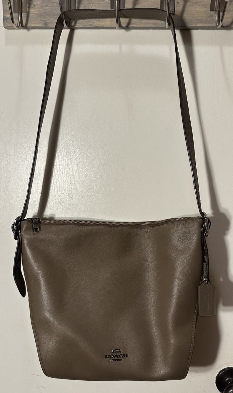 Coach 1941 Dufflette Natural Smooth Calf Leather Pewter